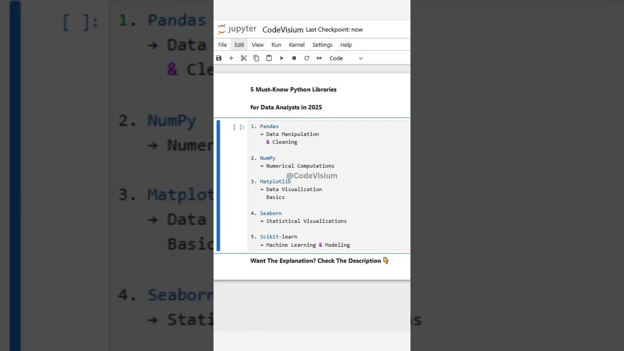 🐍 5 Must-Know Python Libraries for Data Analysts in 2025! #Python #DataAnalysis #CareerGrowth