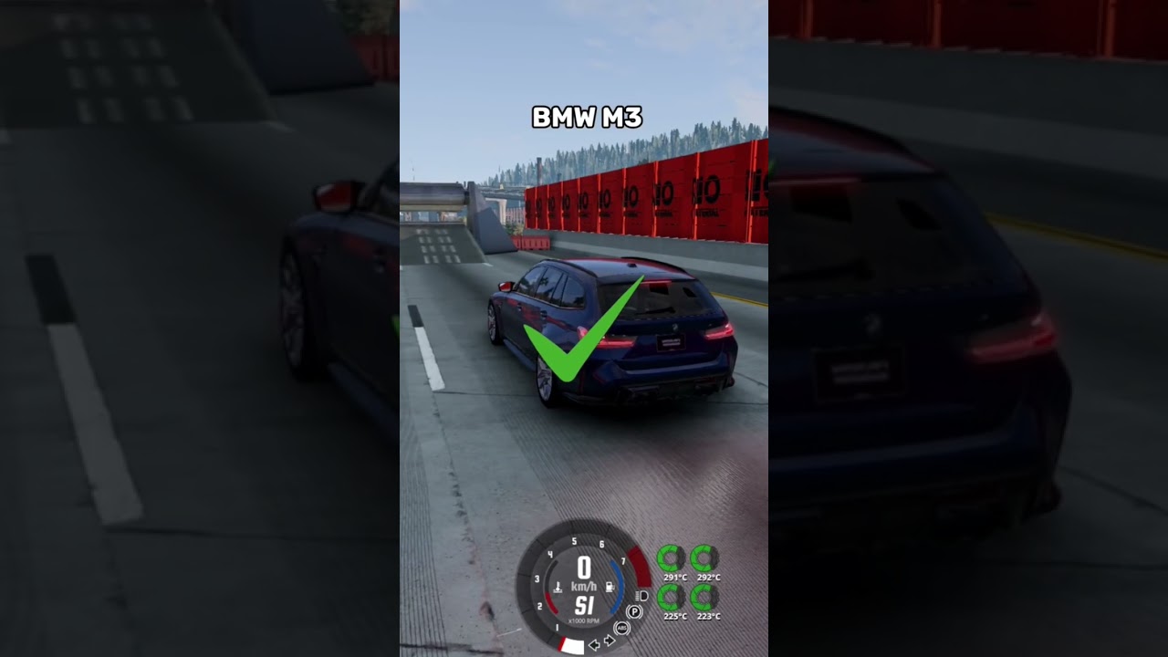 ПРОВЕРКА ТОРМОЗОВ НА СКОРОСТИ 200КМ/Ч BEAMNG DRIVE