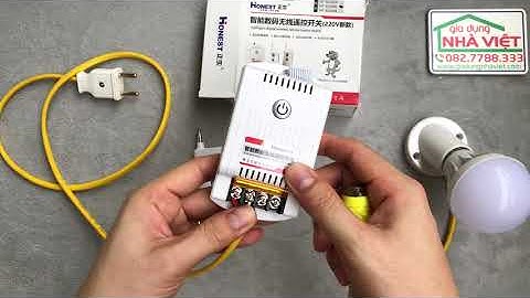 Hướng dẫn đấu nối công tắc điều khiển từ xa 1kM công suất lớn Honest HT-9220KG