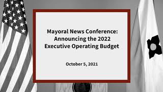 Press Conference: Mayor Satya Rhodes-Conway Announces 2022 Executive Operating Budget