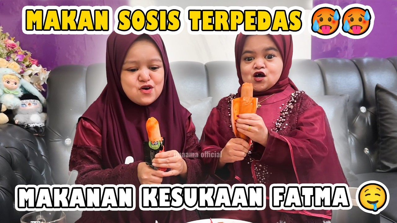 MAKAN SOSIS SUPER PEDAS, SOSIS KESUKAAN FATMA 🤤🤤