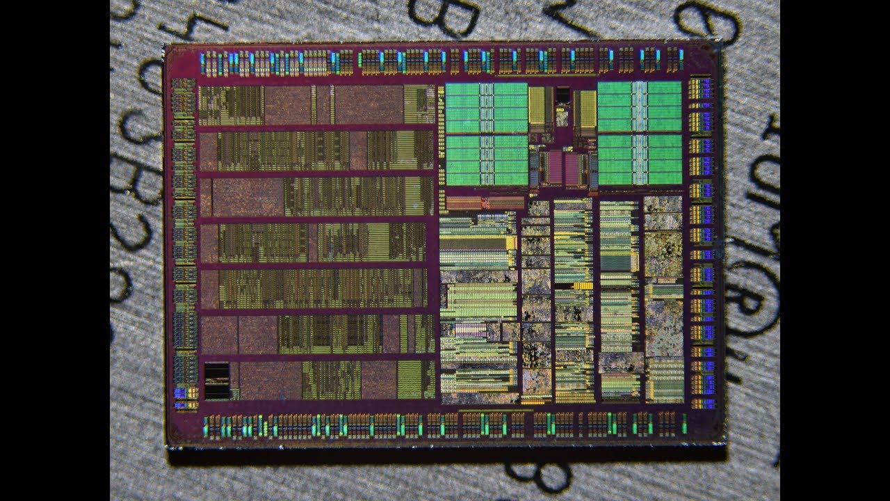 Freescale MPC8245 integrated processor die shot