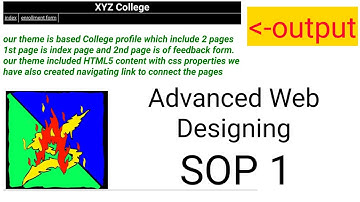 SOP 1 : SKILLED ORIENTED PRACTICAL | advanced web designing | IT | CLASS 12 | MAHARASHTRA BOARD