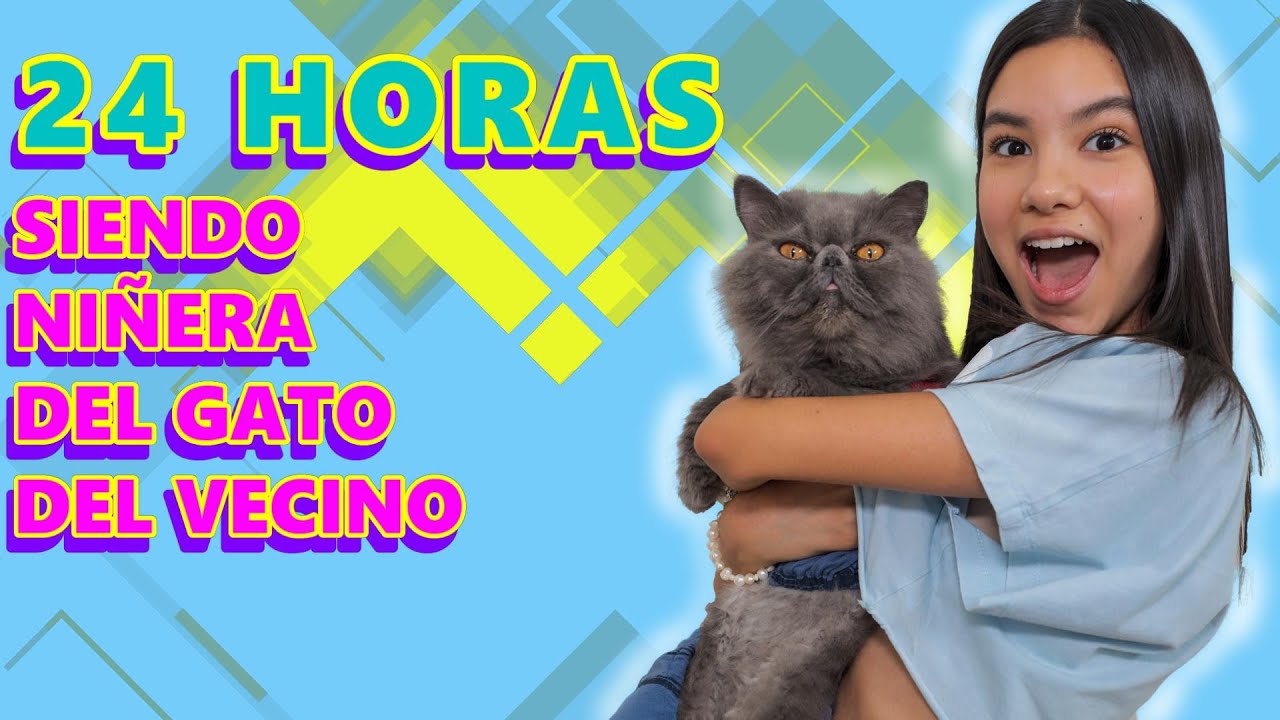 24 HORAS SIENDO NIÑERA DEL GATO DEL VECINO TV Ana Emilia YouTube