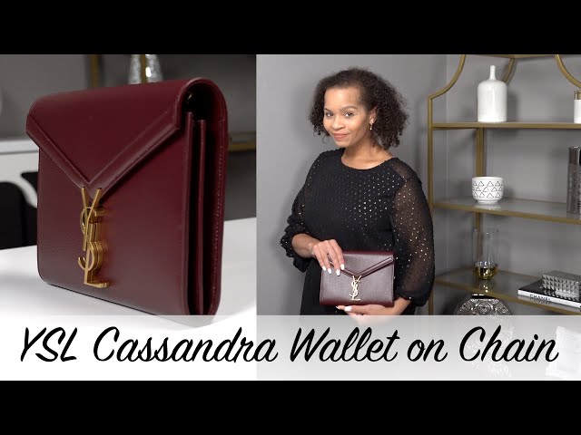 CASSANDRE SAINT LAURENT MATELASSÉ CHAIN WALLET UNBOXING