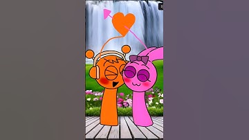 Sprunki Love Triangle 🧡🩷🖤 Oren, Pinki, Black | Incredibox Sprunki