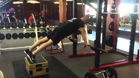 Cambered Bar Stretch Push Up