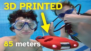 We 3D printed a submarine (dives down to 85 meters / 280 feet)