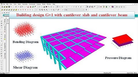 G+1 building design with cantilever slab by staad pro software