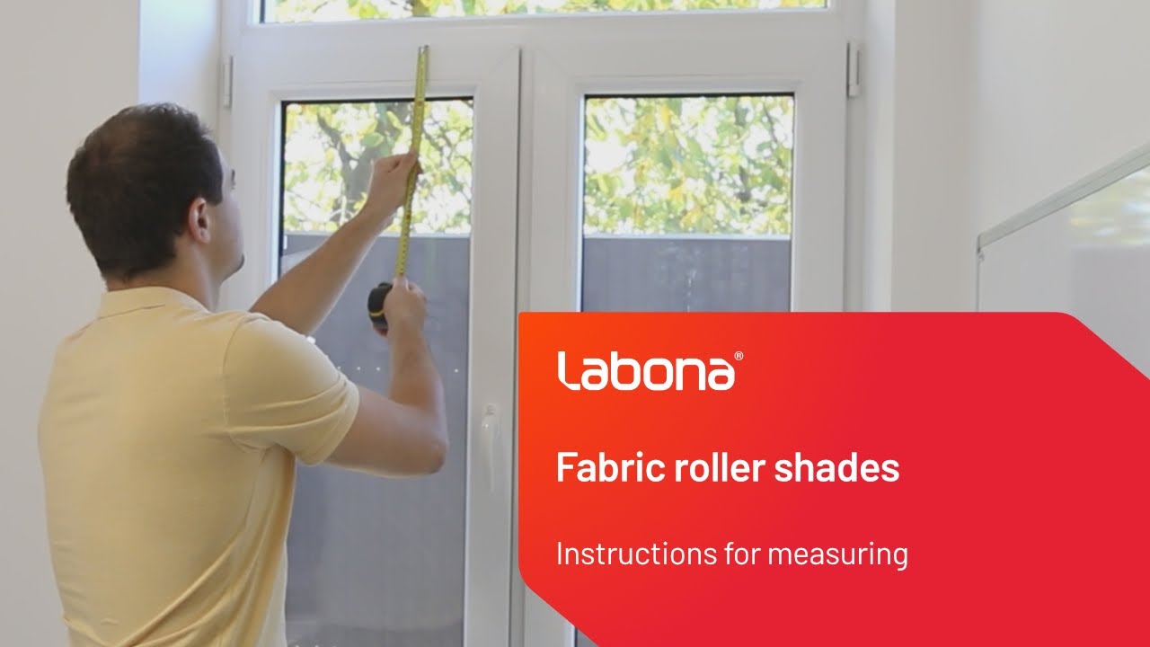 Instructions for measuring a fabric roller blind - Labona.eu - YouTube