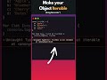 Make your objects iterable using generators in JavaScript #shorts
