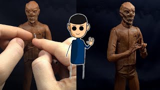 Sculpting Saru From 'Star Trek Discovery' In Clay