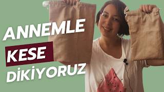 Annemle Atık Kumaşlardan Çok Amaçlı Kese Yaptık: Çekmece Düzeninden Alışverişe Her Yerde