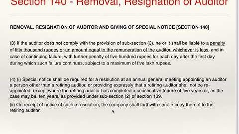 ICMA Inter - paper 12 : Removal of Auditor