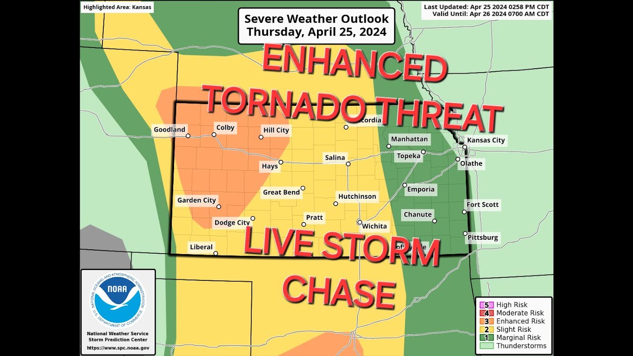 🔴LIVE Storm Chaser - Kansas Tornado Threat - YouTube