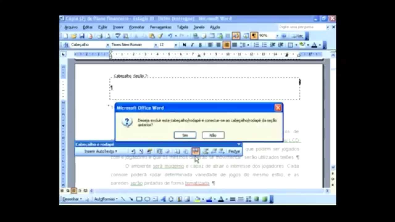Como Colocar Numero De Paginas No Word Somente Nas Desejadas - Dibujos ...