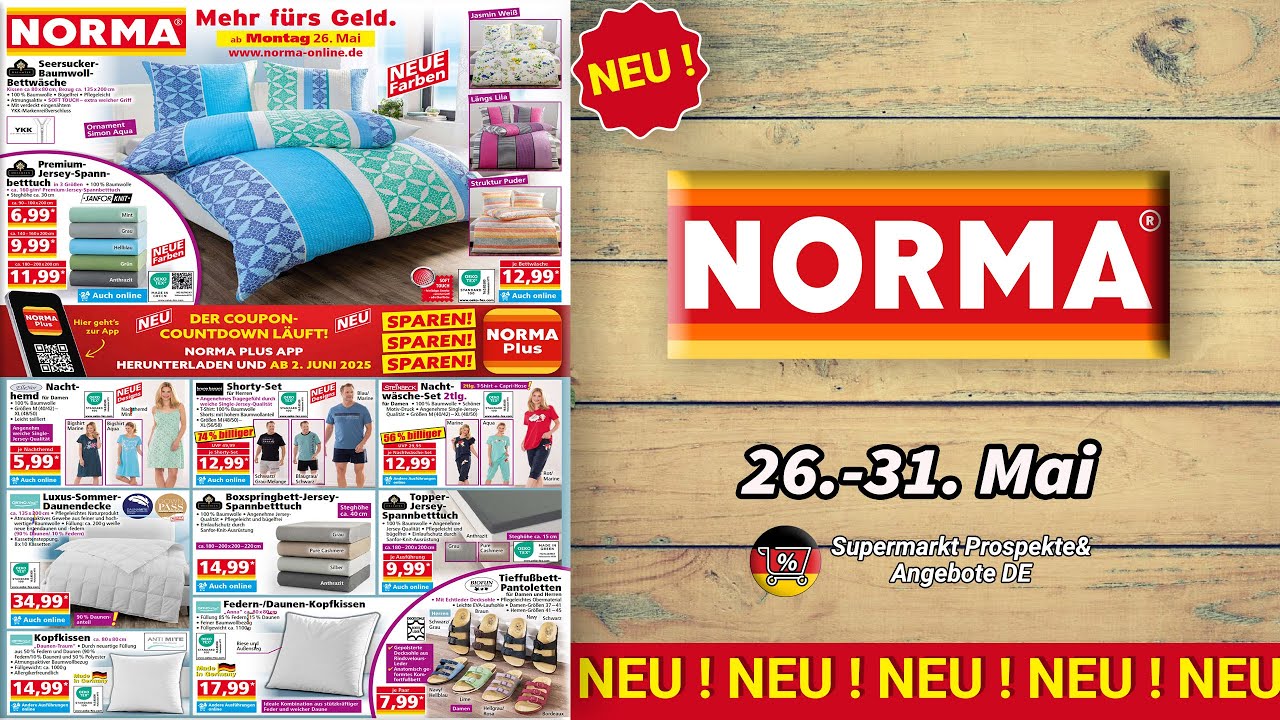 NEUESTE NORMA Prospekt Nächste Woche - 26.05.2025 | Supermarkt Prospekte & Angebote DE
