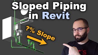 Revit Plumbing  Sloped Piping in Revit Tutorial