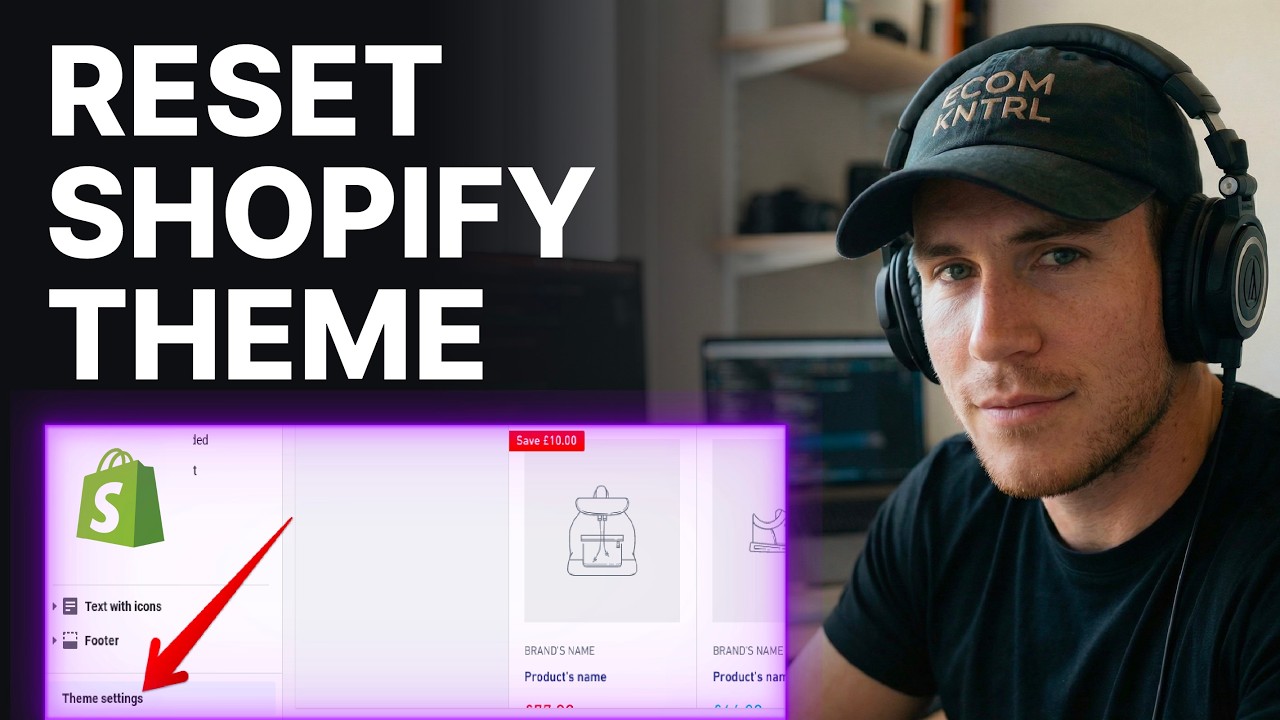 How to Reset Shopify Theme to Default (2026) | Theme Editor - YouTube