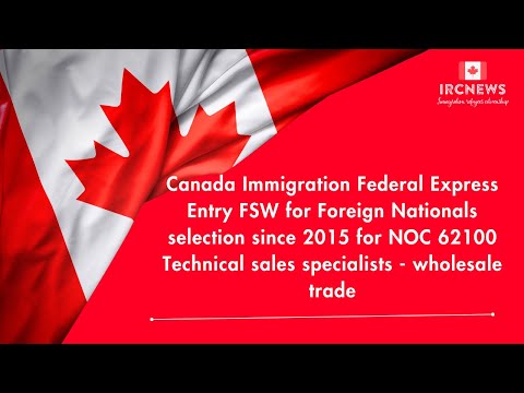 Canada Express Entry FSW: NOC 62100 Technical Sales Specialists - Wholesale Trade Immigration