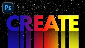 Photoshop Tutorial Gradient Long Shadow Text Effect