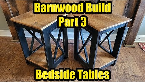 Barnwood Headboard build part 3,... Matching Bedside Tables