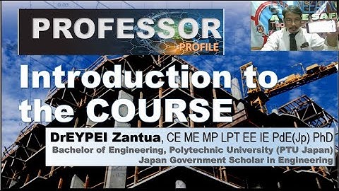 Introduction to the Course [ Principles of Reinforced and Prestressed Concrete Design ] Module 1.00c