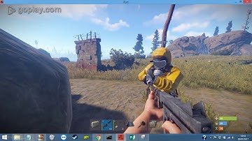 rust Scientist NPC finding cover and strafing