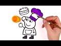 How to Draw Peppa Pig Chef | Painting and Coloring for Kids