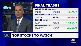 Final Trades West Pharma, Sonos, Thermo Fisher And Transdigm