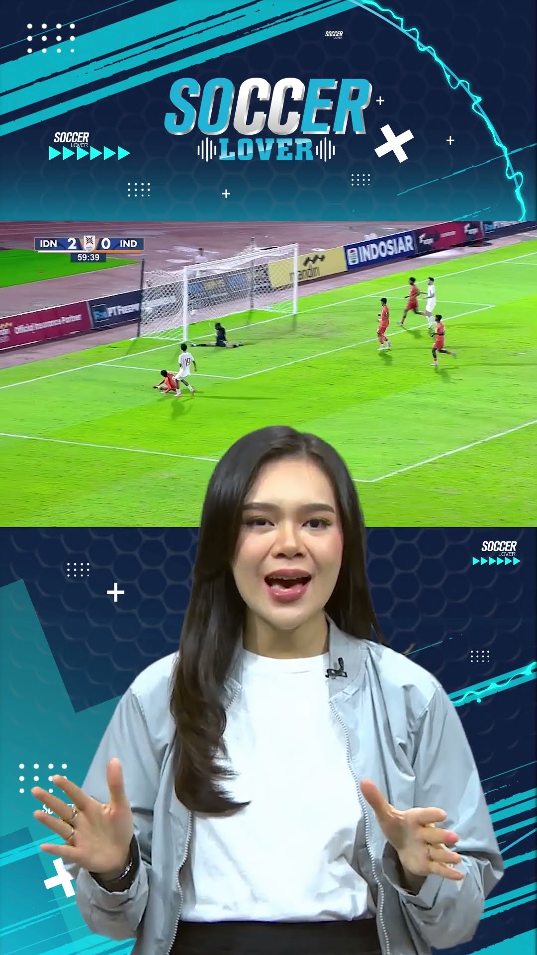 Timnas Indonesia U-20 berhasil membungkam Timnas Indonesia dengan skor 4-0 tanpa balas #shorts