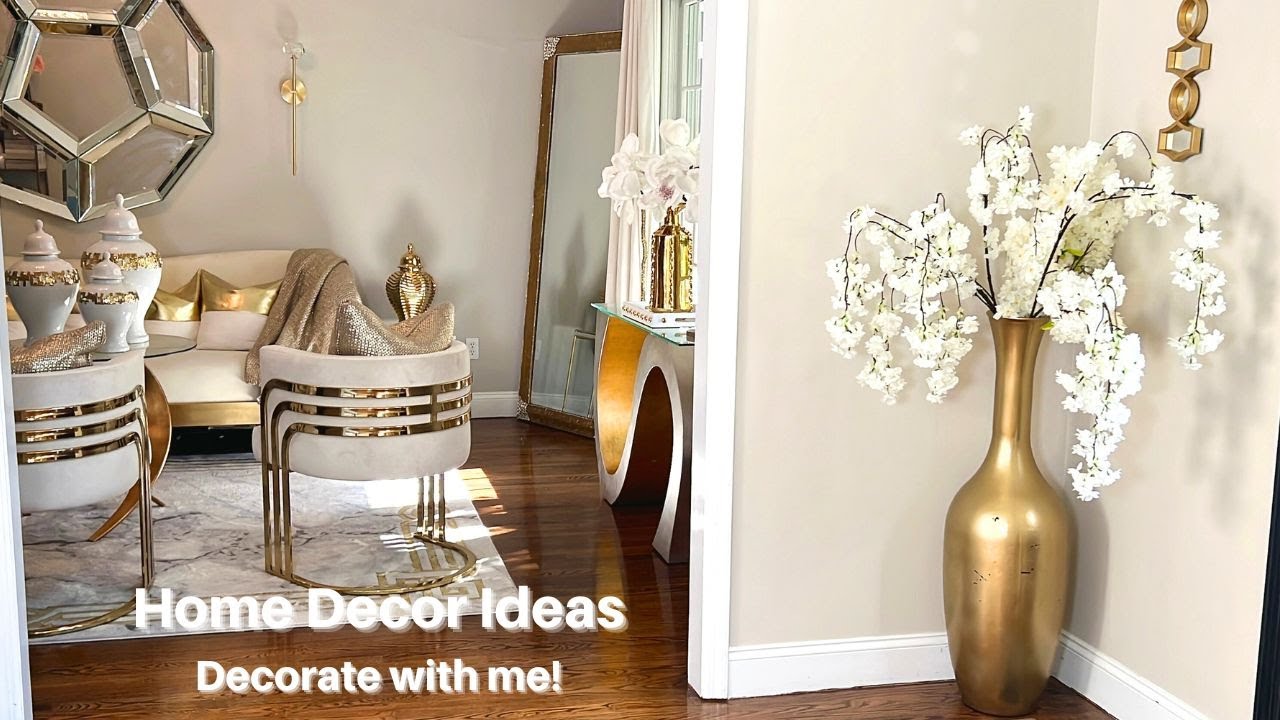 DECORATE WITH ME AND TOUR | Living Room | Dining Room | Foyer ...