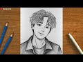 How to draw BTS Jimin - step by step | Tutorial for beginners | Realistic Art