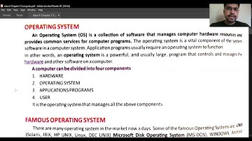 Class 6 Unit 2 Chapter 1 Overview of an OS Part 1