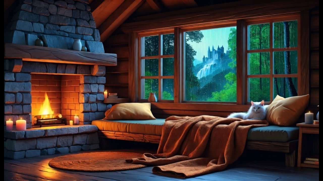 Hearthlight Room | Fireplace and Stone | Architectural Quiet