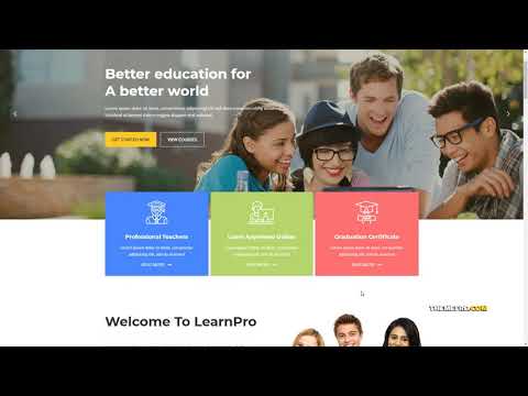 LearnPro - Online Course Education WordPress Theme  Herman Justinian