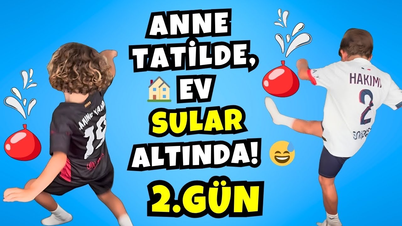 ANNE TATİLDE, EVİN ALTINI ÜSTÜNE GETİRDİK! 😅| 2. GÜN