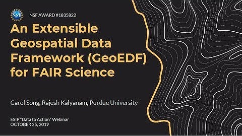 An Extensible Geospatial Data Framework (GeoEDF) for FAIR Science