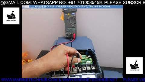 How to Check Trouble Shooting :Variable Frequency Drive : Online Training