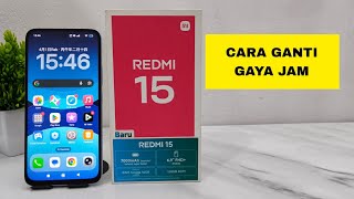How to change the clock widget on Redmi 15 screenshot 3