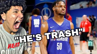 Reacting to Bronny James NBA Draft Scrimmage