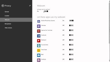 Windows 8.1 Back to basics Webcam and Microphone privacy settings