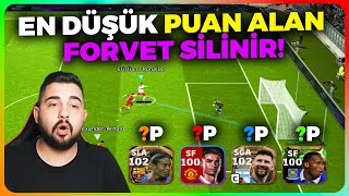 EN DÜŞÜK PUANI ALAN FORVET OYUNCUSU SİLİNİR!😱(RONALDO-MESSİ-RONALDİNHO-DROGBA)EFOOTBALL 2024 MOBİLE