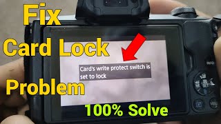 How to Fix Card's Write Protect Switch is Set to Lock || 100% Solve Card Lock problem 🔥🔥