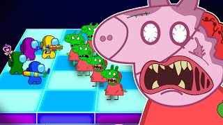 어몽어스 VS Peppa Pig Zombie || AMONG US ANIMATION