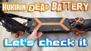 Kukirin kugoo G2 Max not working Damaged battery Let