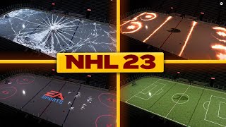 ВСЕ АНИМАЦИИ НА ЛЬДУ В NHL 23
