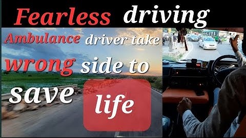 Ambulance driver take wrong side to save life full video | driving skills | Ambulance driver #shorts