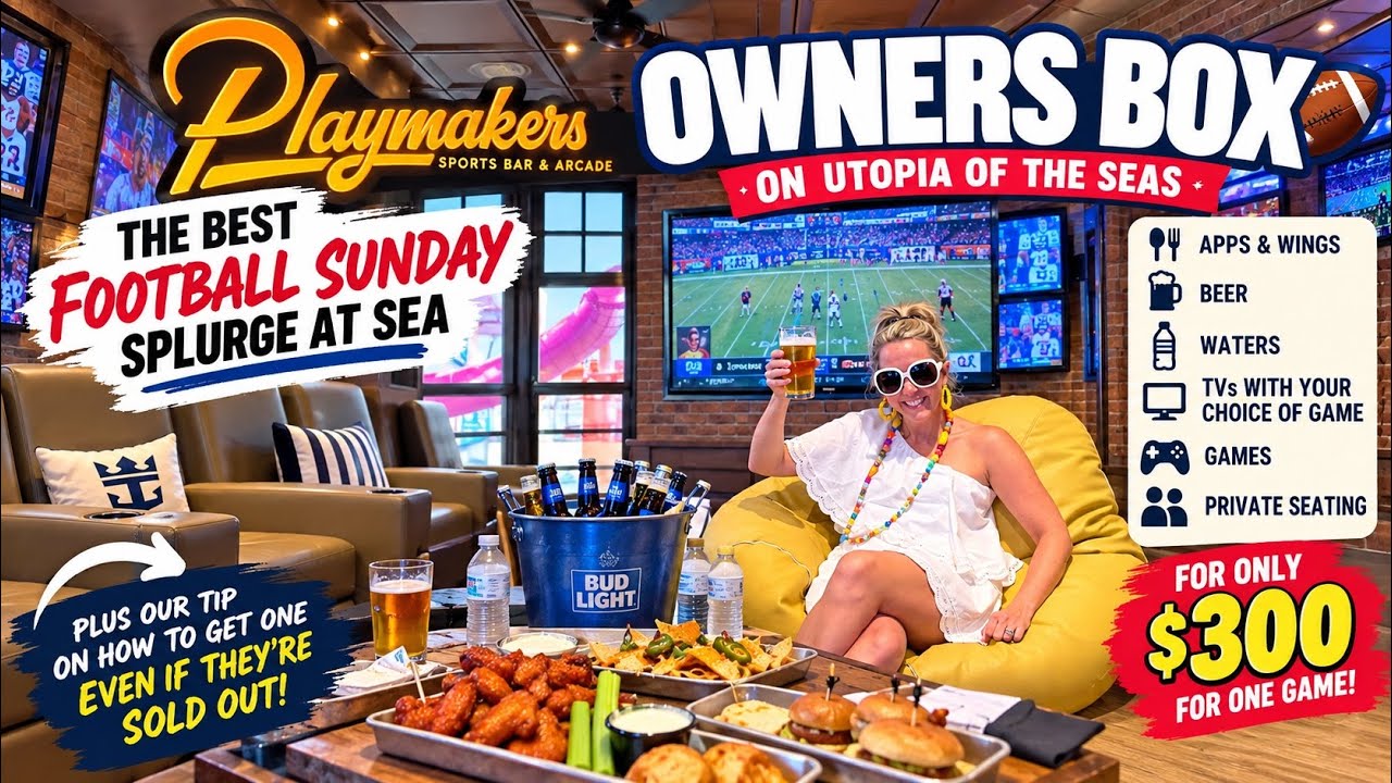 Playmakers Owners Box on Utopia of the Seas