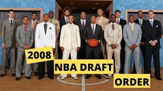 2008 Nba Draft Order